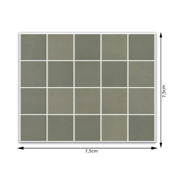 Encontraproduto.com.br - Revestimento Neutral Agave Mesh Mate Esmaltado Bold 7,5x7,5 - Eliane Pisos