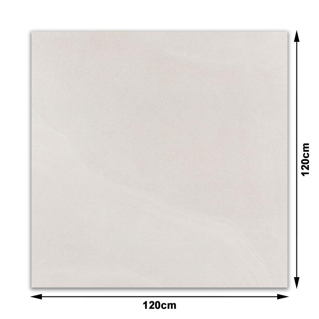 Encontraproduto.com.br - Porcelanato 120x120cm Retificado Khali Off White Acetinado Tipo A Eliane