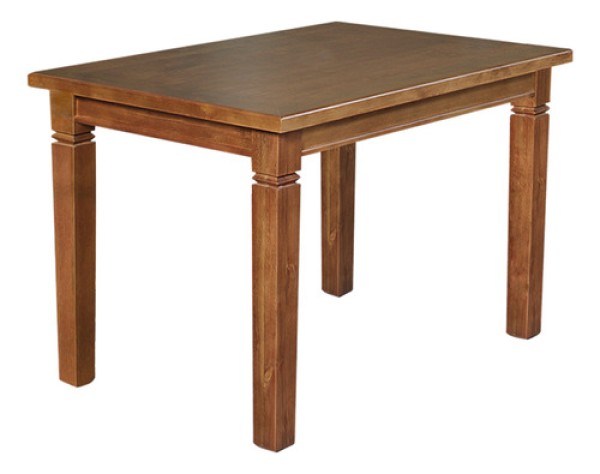 Encontraproduto.com.br - Mesa De Jantar Retangular 120X80Cm Rústica Aurora - Castanho - Marrom