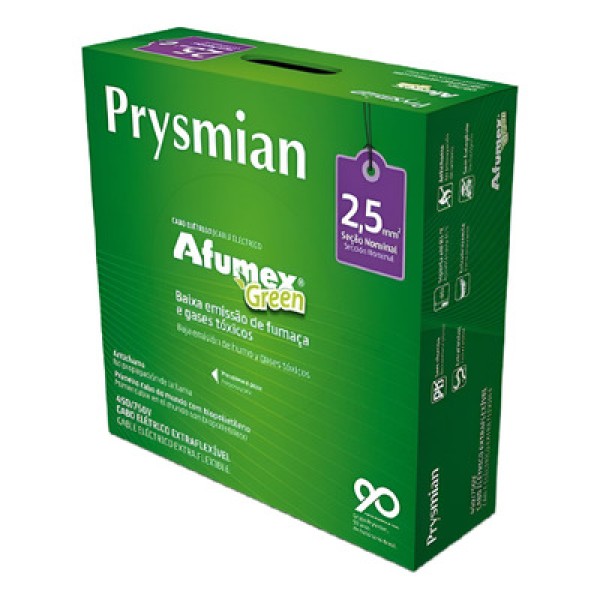 CABO FLEX 2.5MM 750V PT AFUMEX PRYSMIAN