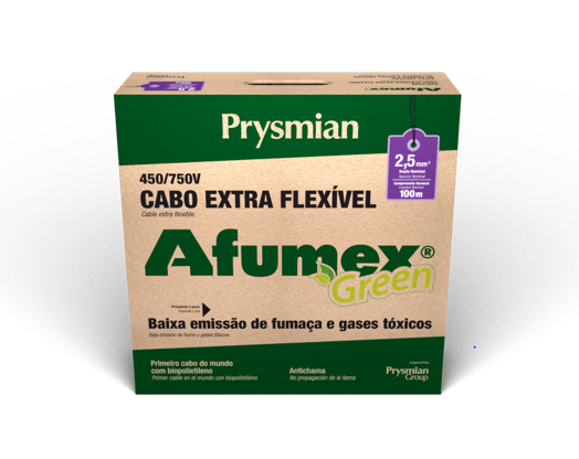 Encontraproduto.com.br - CABO FLEX 2.5MM 750V PT AFUMEX PRYSMIAN