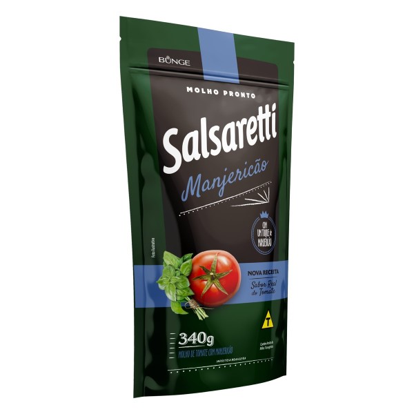 Encontraproduto.com.br - Molho de Tomate Manjericão com Pedaço de Tomate Salsaretti Dia a dia 340g
