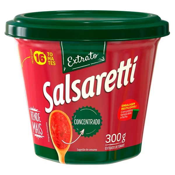 Extrato de Tomate Salsaretti Concentrado 300g
