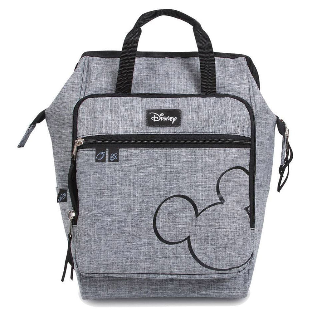Encontraproduto.com.br - Mochila Maternidade - Baby Bag - Casual Com Trocador - Cinza - Baby Go