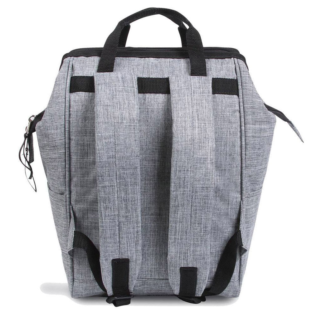Encontraproduto.com.br - Mochila Maternidade - Baby Bag - Casual Com Trocador - Cinza - Baby Go