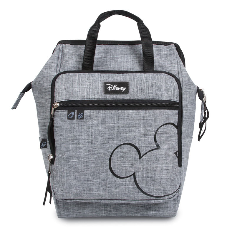 Encontraproduto.com.br - Mochila Maternidade - Baby Bag - Casual Com Trocador - Cinza - Baby Go