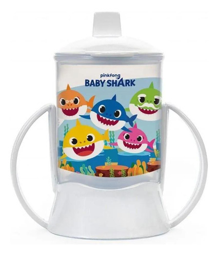 COPO TREINAMENTO BABY SHARK 200ML C/ALCA/TAMPA SORTIDO 1 UND