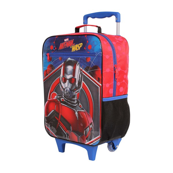 Encontraproduto.com.br - Mochila com Rodinhas DMW Homem-Formiga e Vespa Marvel 11272 Vermelha