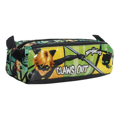 Encontraproduto.com.br - Estojo Soft 3 Divisões Easy Miraculous Ladybug - Dermiwil