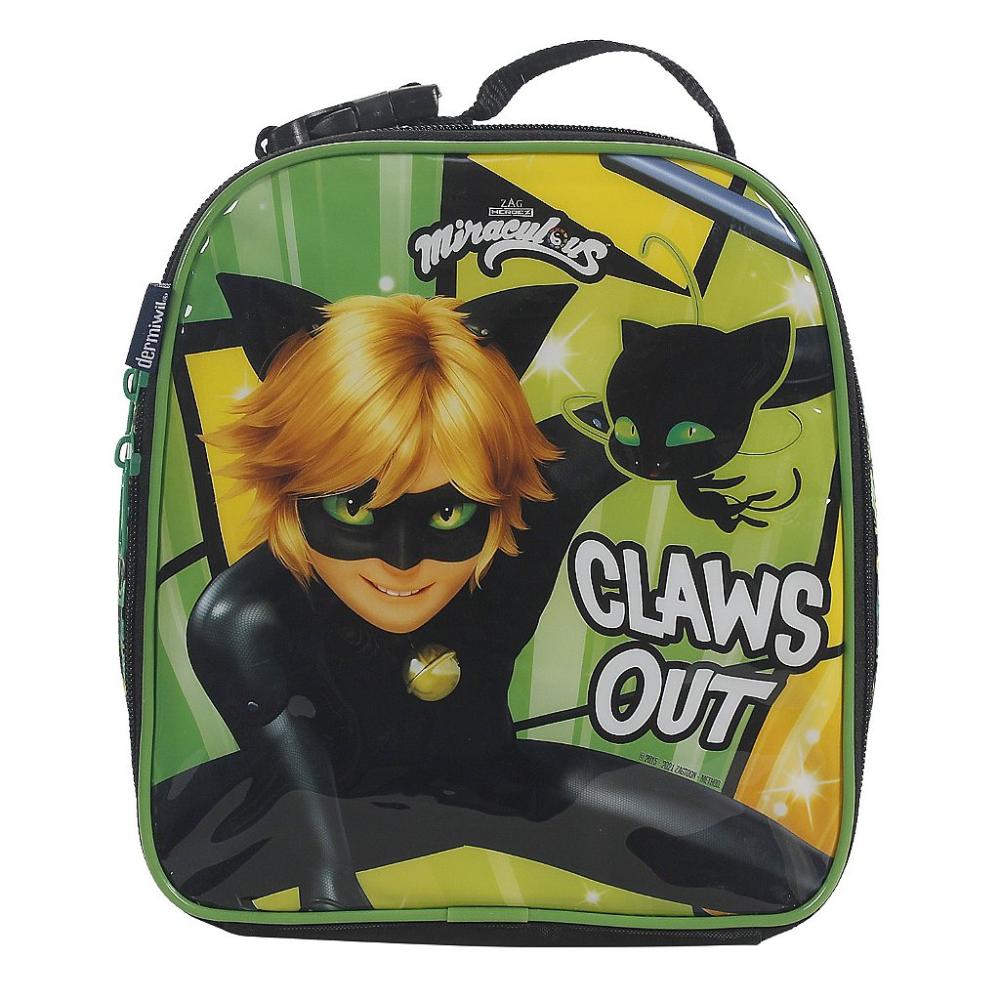 Kit Mochila de Rodinha Lancheira Estojo Dermiwill Miraculous