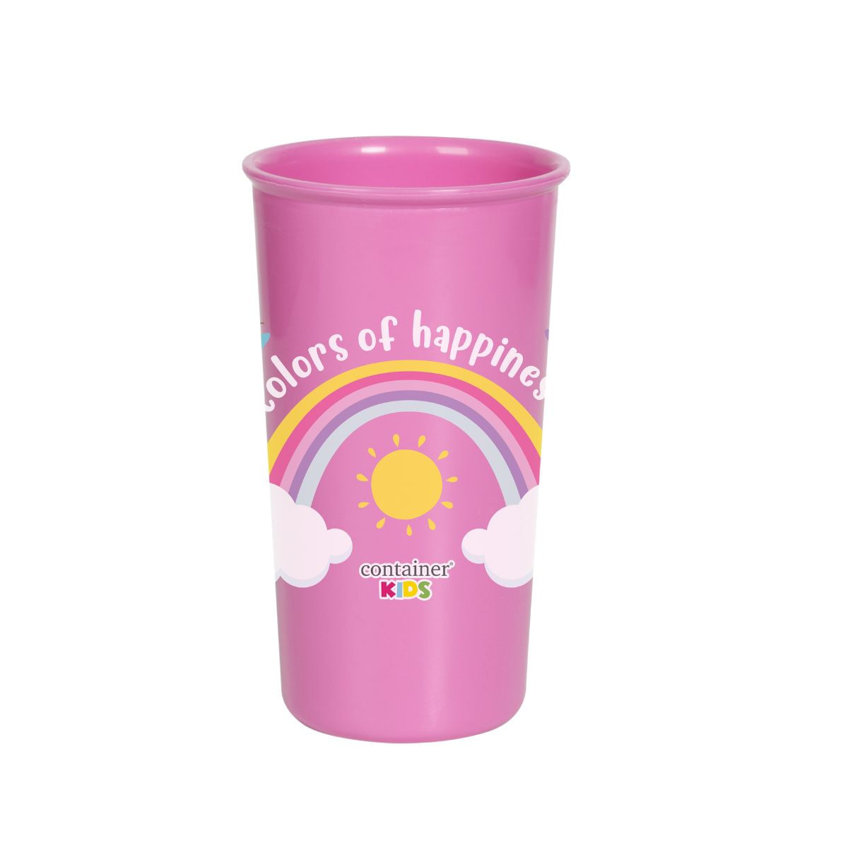 Encontraproduto.com.br - Kit Weekend Arco Íris Rosa - Necessaire + Porta Lanches + Copo 340ml