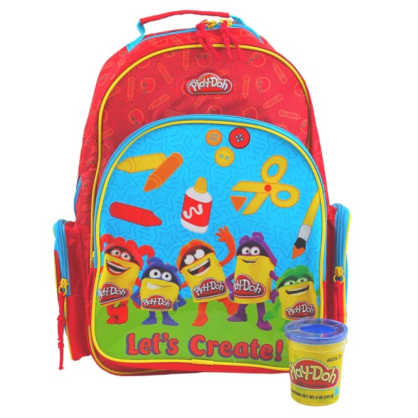 Encontraproduto.com.br - Mochila Escolar Infantil De Costas Play-Doh Dermiwil