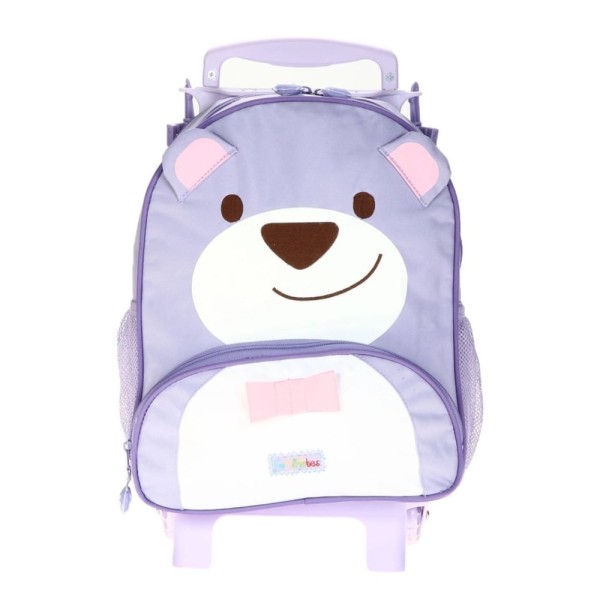 Encontraproduto.com.br - Mochila Infantil com Rodinhas Lilás Fofilhotes Dermiwil