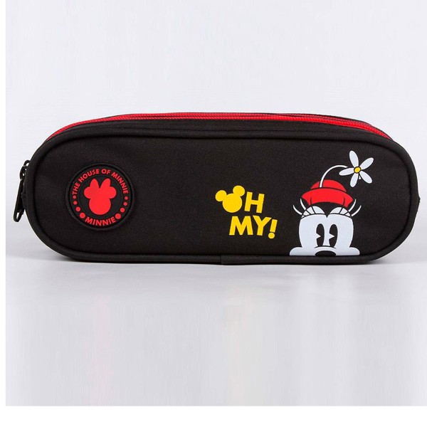 Encontraproduto.com.br - Estojo Necessaire Minnie Disney Vintage Dermiwil 51919 com 3 Compartimentos Preto