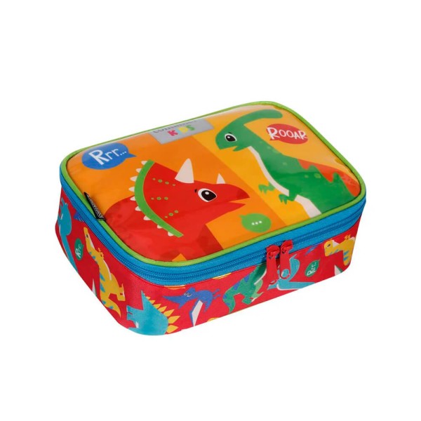 Encontraproduto.com.br - Estojo Soft Luxo Container Kids Dinos - Dermiwil