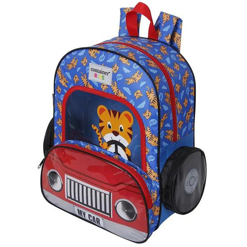 Encontraproduto.com.br - Mochila de Costas Dermiwill Container Kids My Car Azul