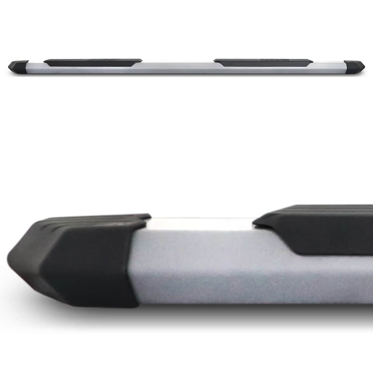 Encontraproduto.com.br - Estribo Lateral T-Cross 2019 2020 2021 2022 Prata com Ponteira e Plataforma Antiderrapante CeK