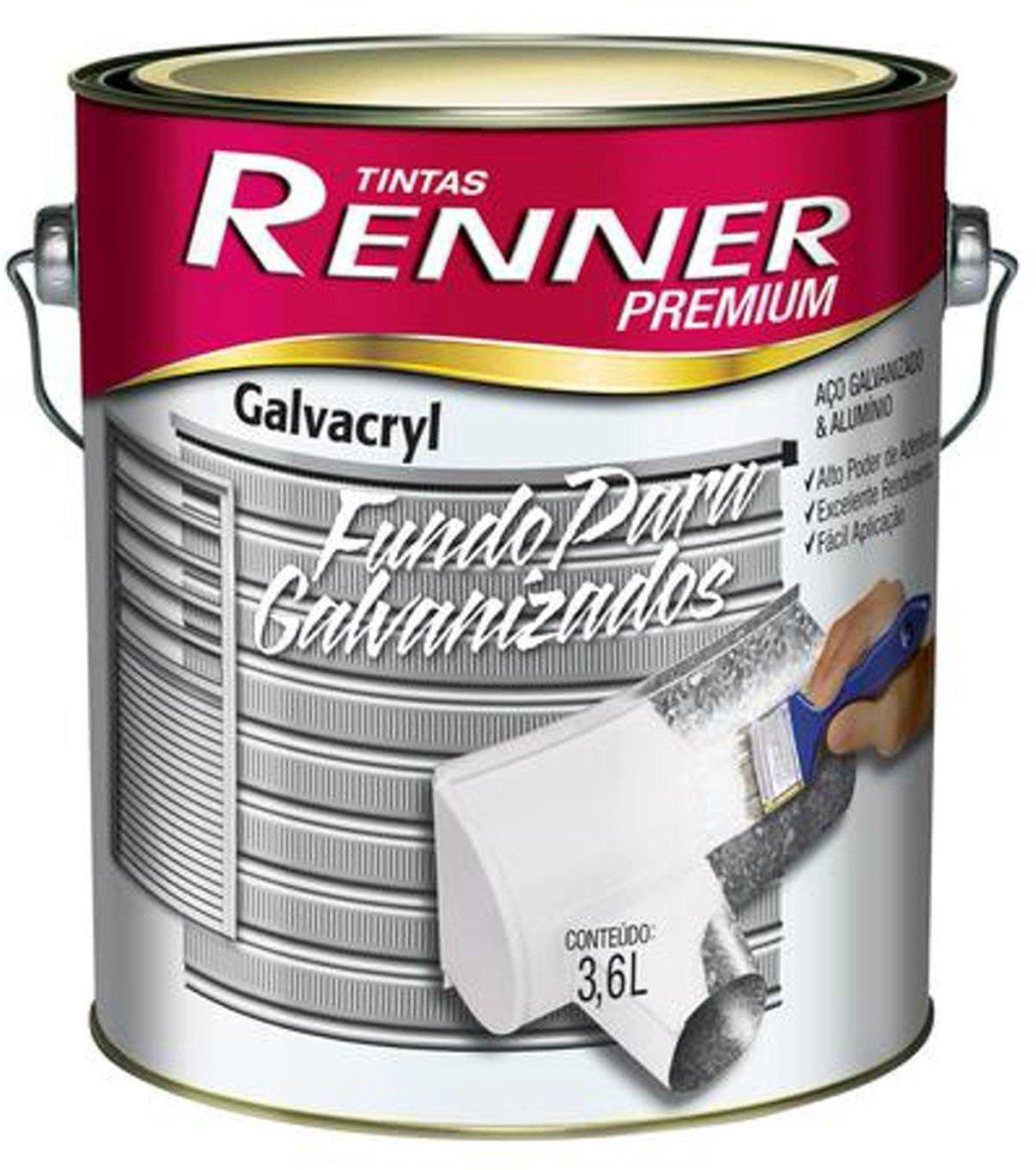 Fundo Preparador Galvanizados Galvacryl Renner 3,6L