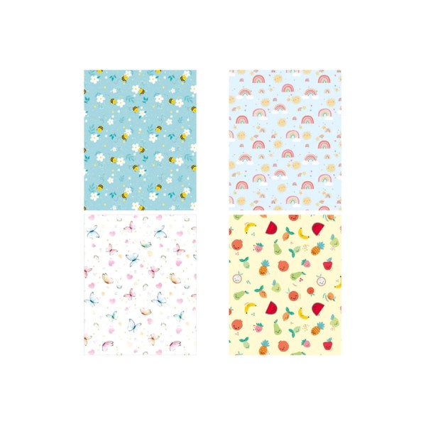 Encontraproduto.com.br - Papel de Presente Baby 70x100 Sortido -Tilibra