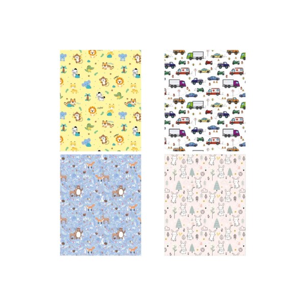 Encontraproduto.com.br - Papel de Presente Baby 70x100 Sortido -Tilibra
