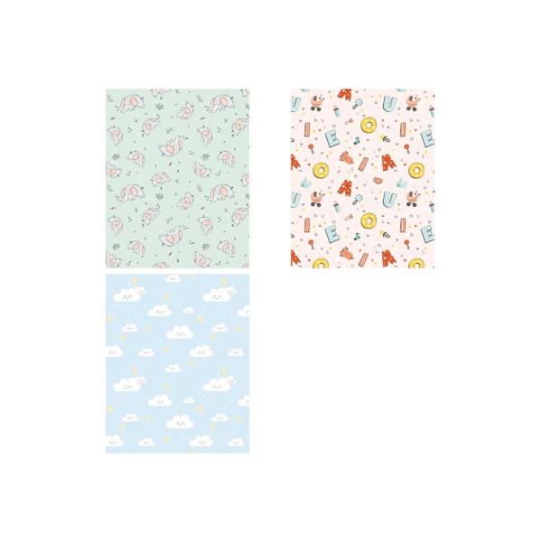 Encontraproduto.com.br - Papel de Presente Baby 70x100 Sortido -Tilibra