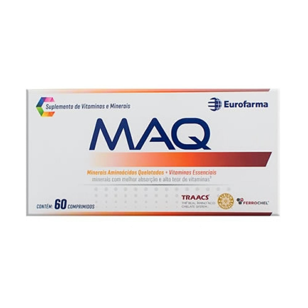 Encontraproduto.com.br - Suplementos de Vitaminas e Minerais Maq Eurofarma 60 Comprimidos