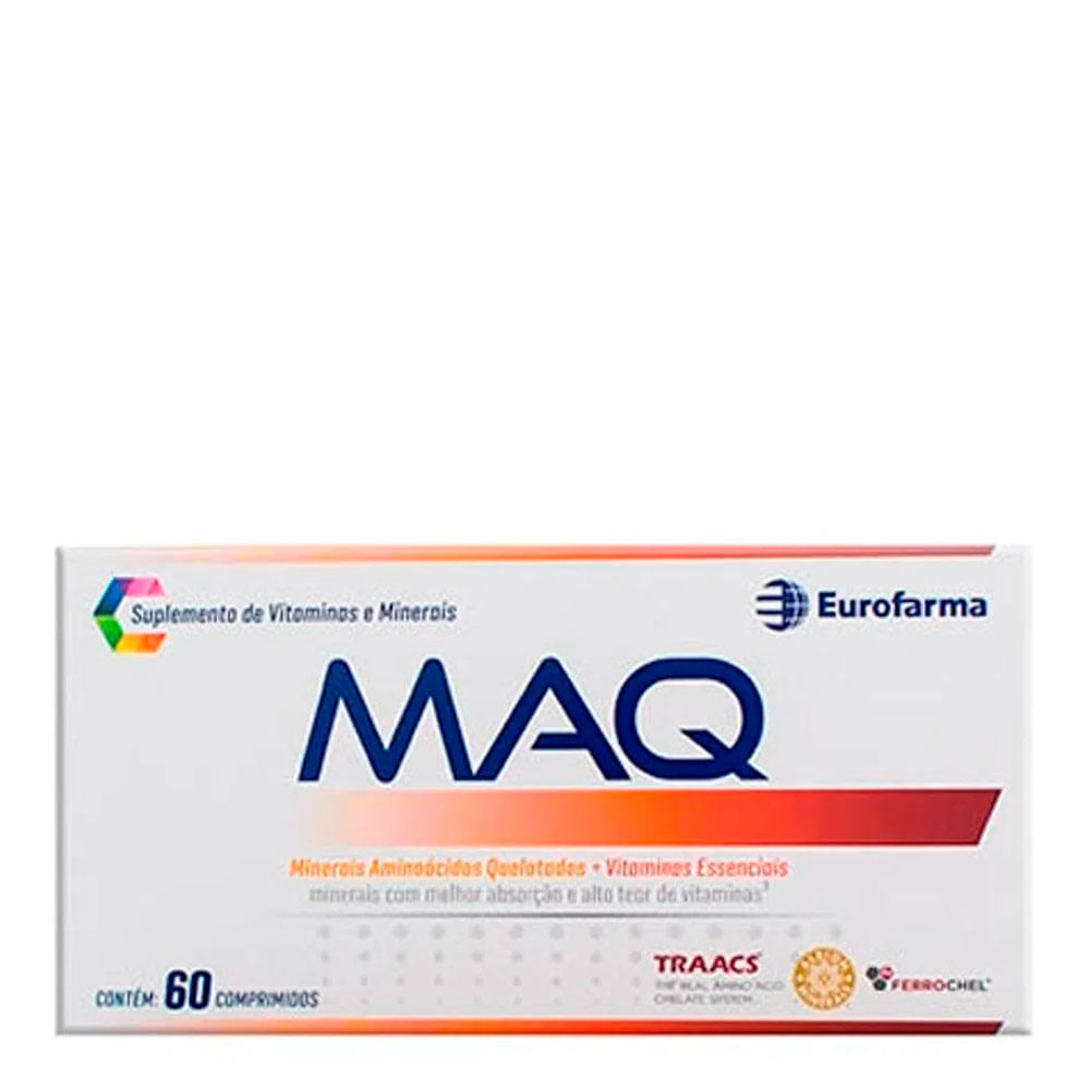Encontraproduto.com.br - Suplementos de Vitaminas e Minerais Maq Eurofarma 60 Comprimidos