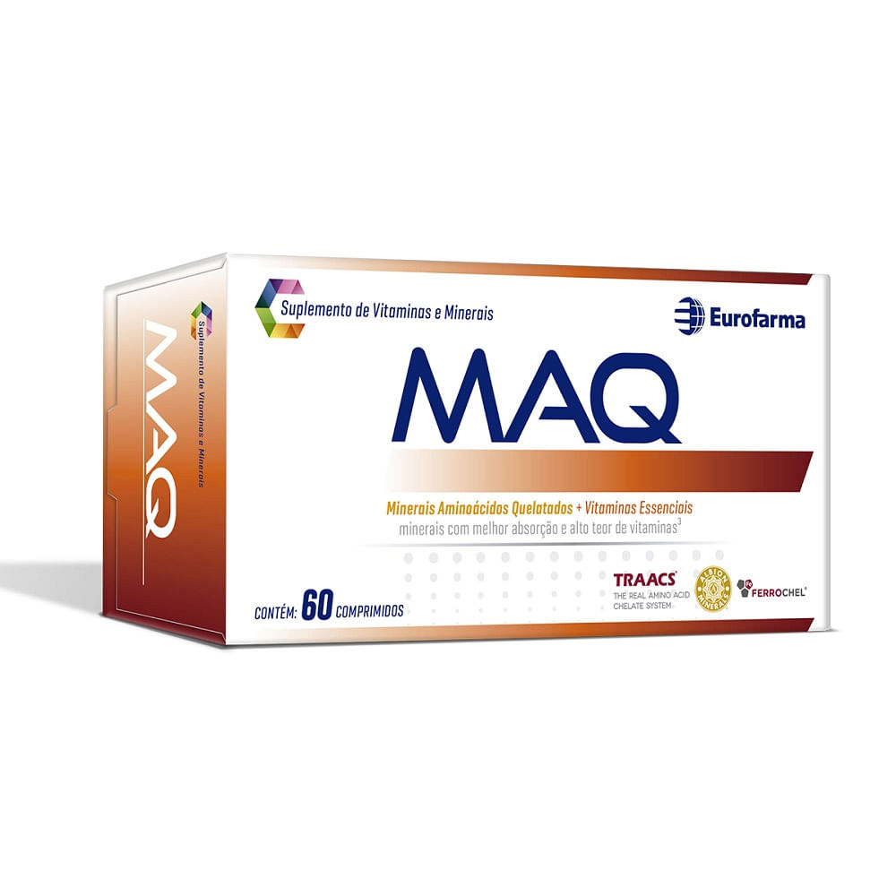 Encontraproduto.com.br - Suplementos de Vitaminas e Minerais Maq Eurofarma 60 Comprimidos