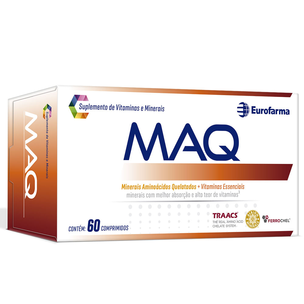 Encontraproduto.com.br - Suplementos de Vitaminas e Minerais Maq Eurofarma 60 Comprimidos