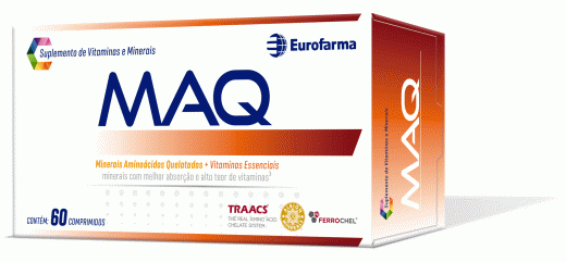 Encontraproduto.com.br - Suplementos de Vitaminas e Minerais Maq Eurofarma 60 Comprimidos
