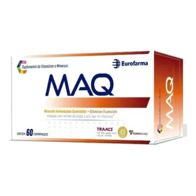 Encontraproduto.com.br - Suplementos de Vitaminas e Minerais Maq Eurofarma 60 Comprimidos