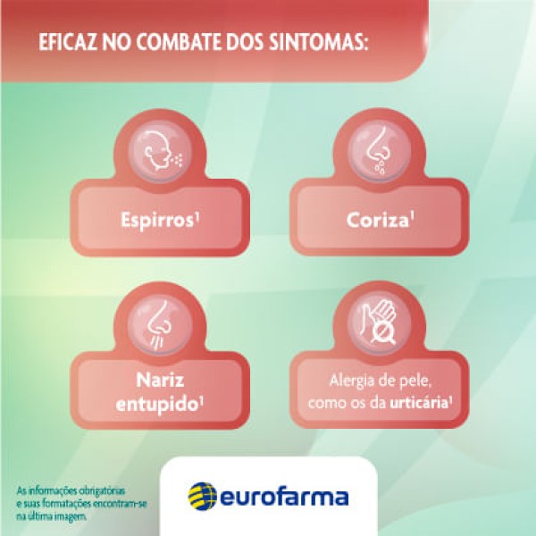 Encontraproduto.com.br - Desloratadina 5mg Genérico Eurofarma 10 Comprimidos