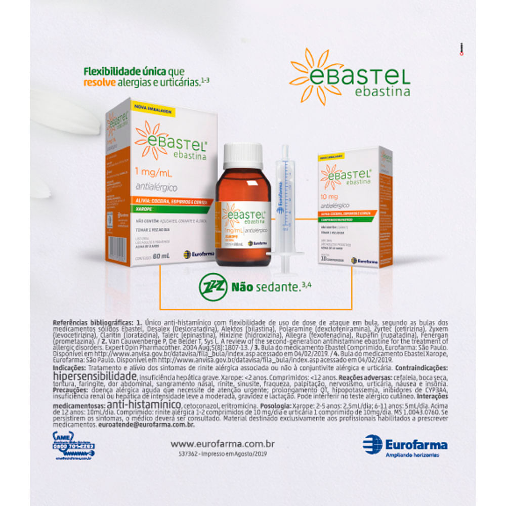 Encontraproduto.com.br - Ebastel 10mg com 10 Comprimidos