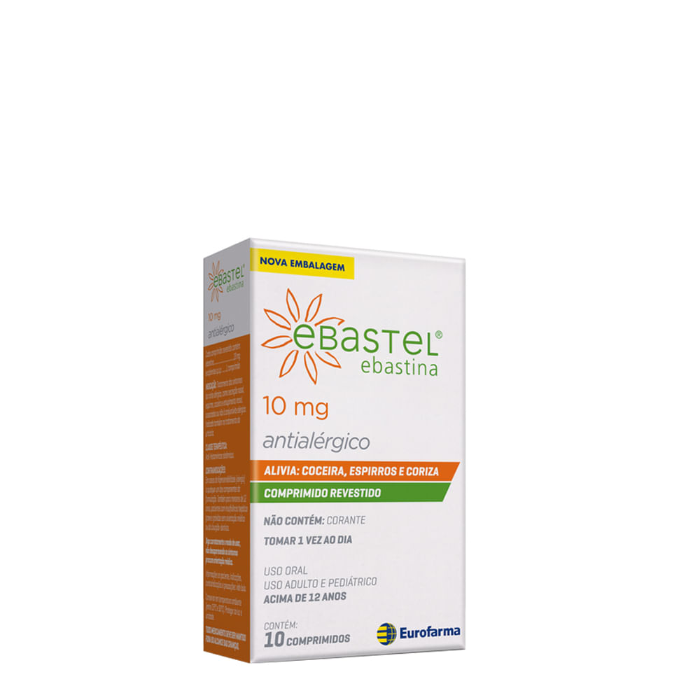 Encontraproduto.com.br - Ebastel 10mg com 10 Comprimidos