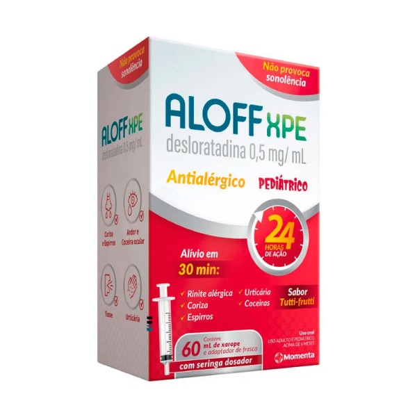 Encontraproduto.com.br - Aloff 0,5mg/mL Eurofarma 60ml Xarope + Seringa