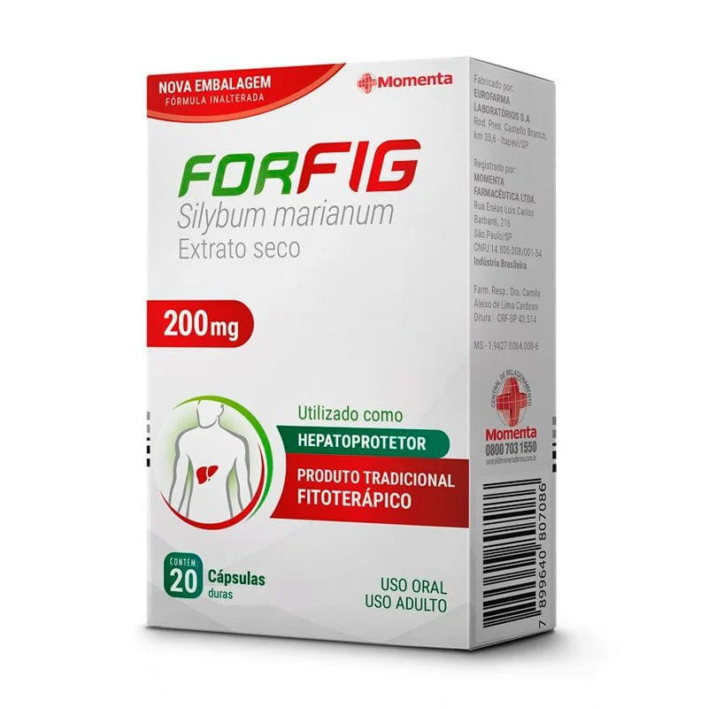 Encontraproduto.com.br - Forfig 200mg Caixa 20 Cápsulas