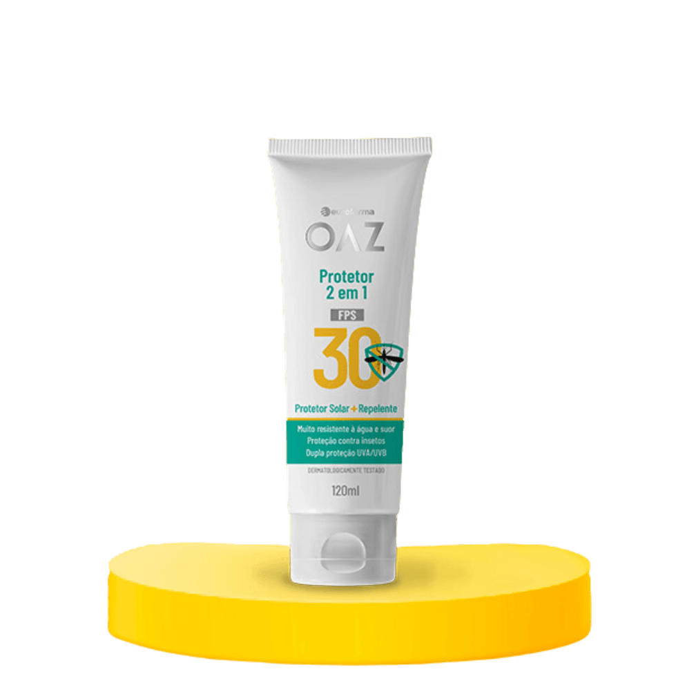 Encontraproduto.com.br - Protetor Solar + Repelente 2 Em 1 Oaz Fps30 120ml