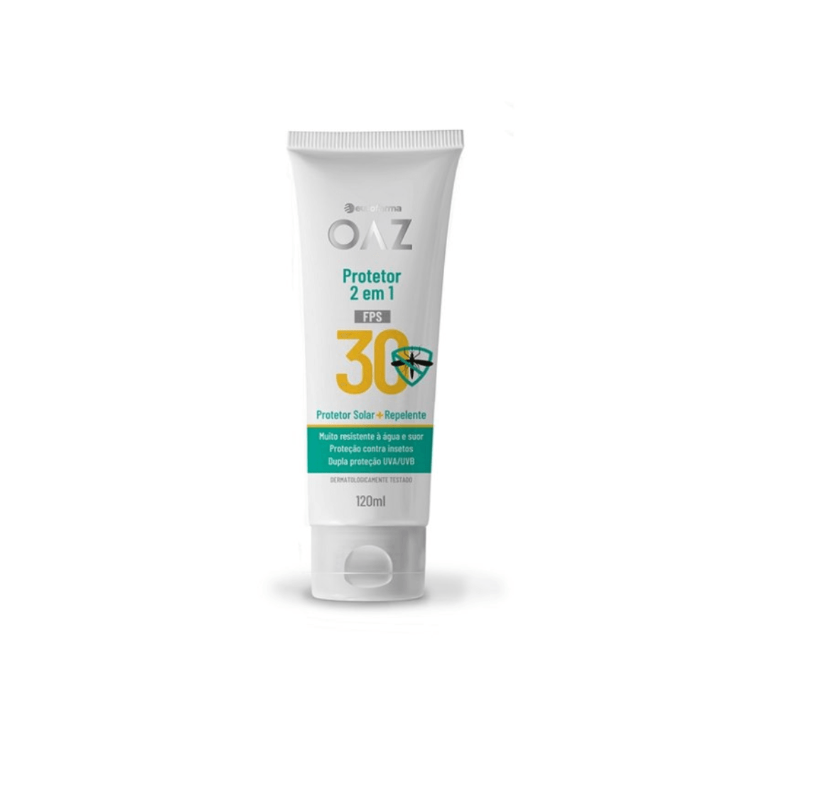 Encontraproduto.com.br - Protetor Solar + Repelente 2 Em 1 Oaz Fps30 120ml