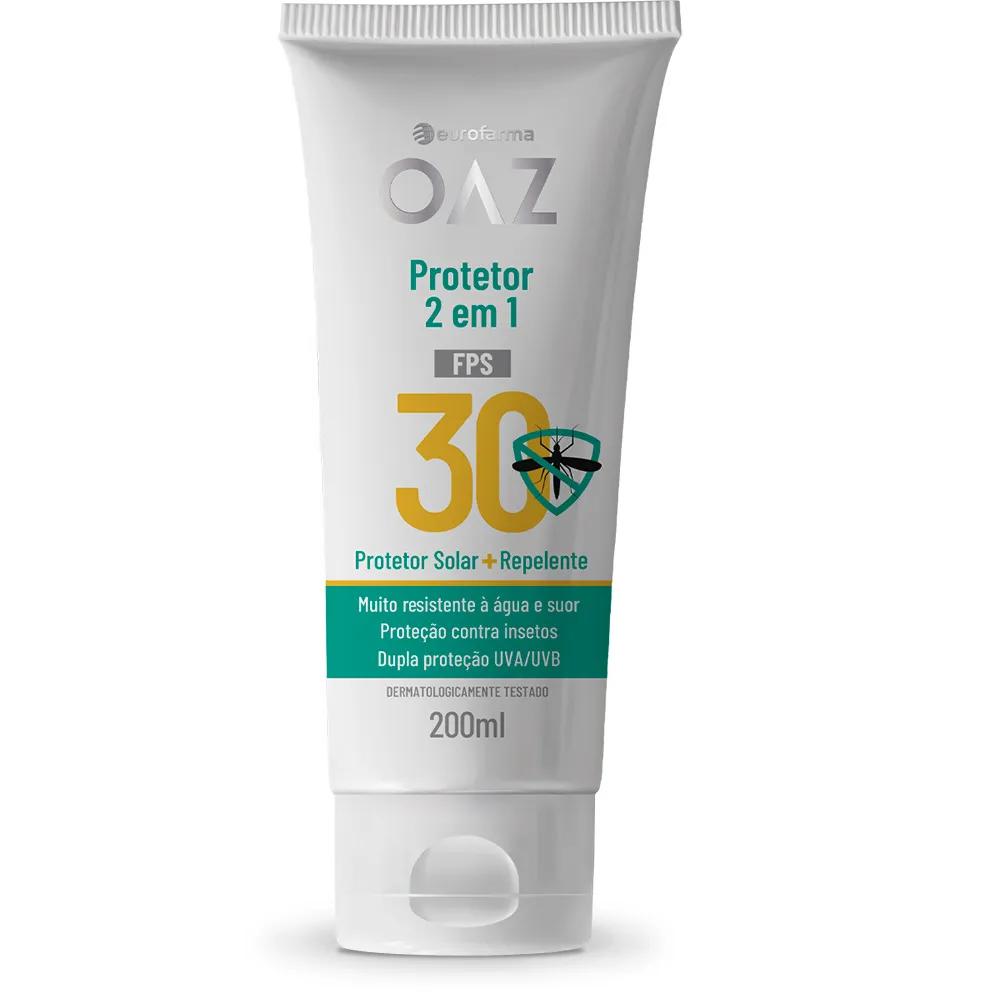 Encontraproduto.com.br - Protetor Solar + Repelente 2 Em 1 Oaz Fps30 120ml