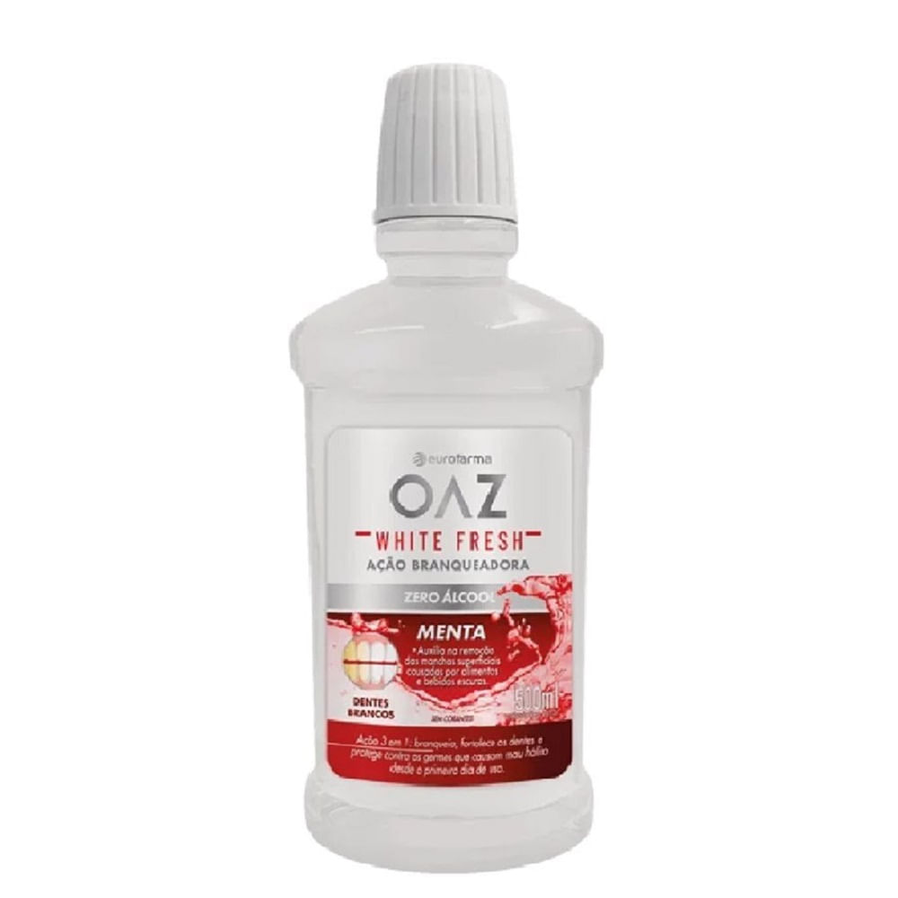 Oaz White Fresh Ação Branqueadora Zero Alcool 500ml