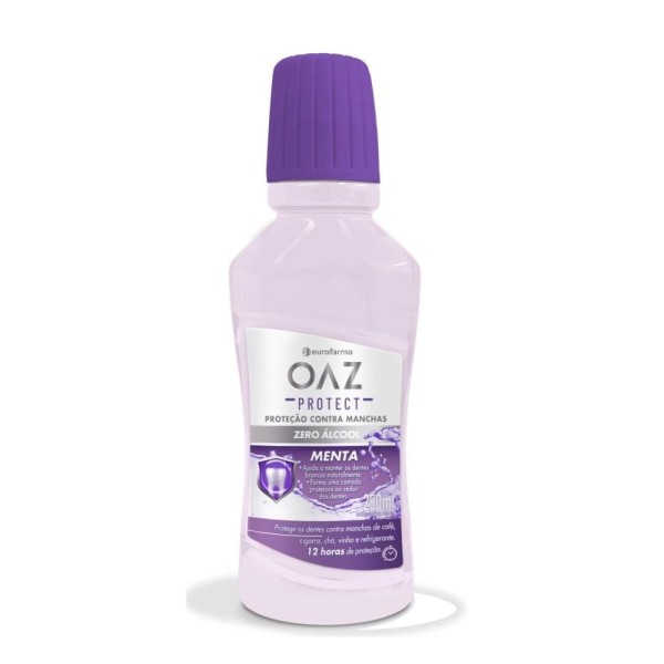 Encontraproduto.com.br - Enxaguante Bucal Oaz Protect Zero Álcool Sabor Menta 250ml
