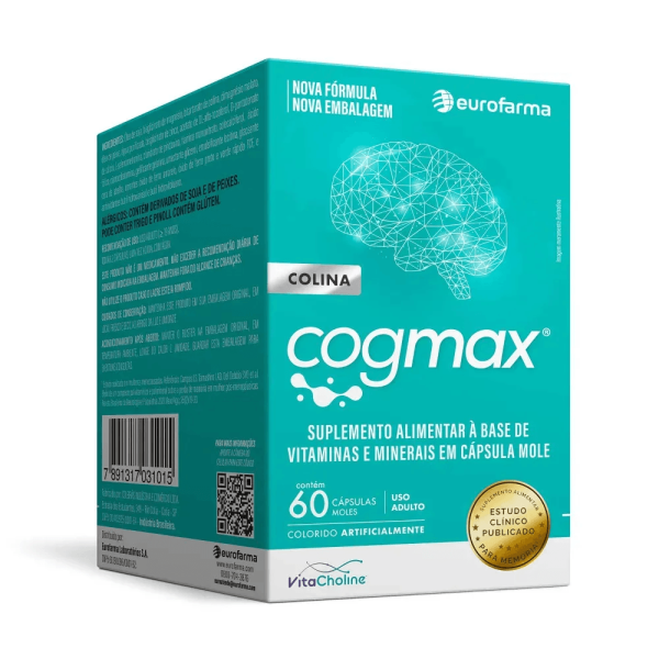 Encontraproduto.com.br - Suplemento Alimentar Cogmax 60 Cápsulas Moles