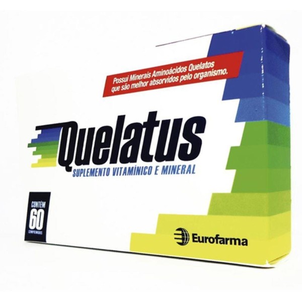 Encontraproduto.com.br - Suplemento Vitamínico Quelatus 60 Comprimidos Revestidos