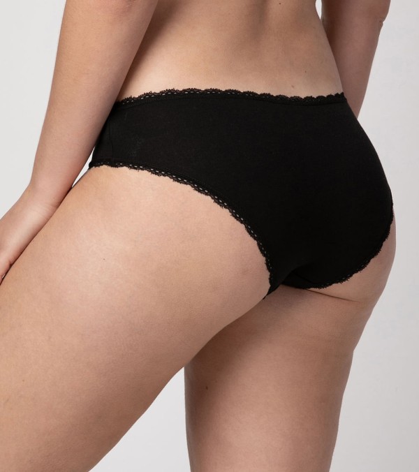 Encontraproduto.com.br - Calcinha de Algodão 20420 Liz Sleepwear Preto