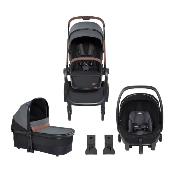 Kit Carrinho Chicco Mysa Com Moisés e Bebê Conforto + Adaptador - CHCC2K