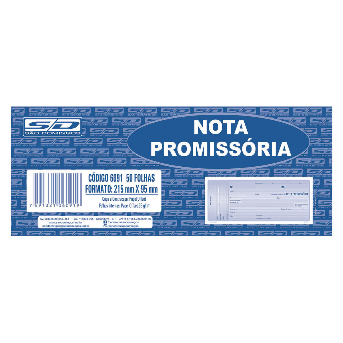 Encontraproduto.com.br - NOTA PROMISSORIA 50FLS SAO DOMINGOS