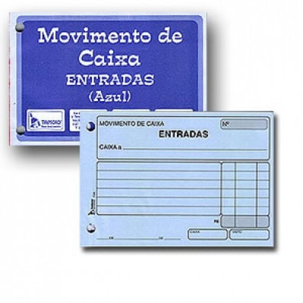 Bloco Movimento De Caixa Entrada 50 Folhas - Tamoio