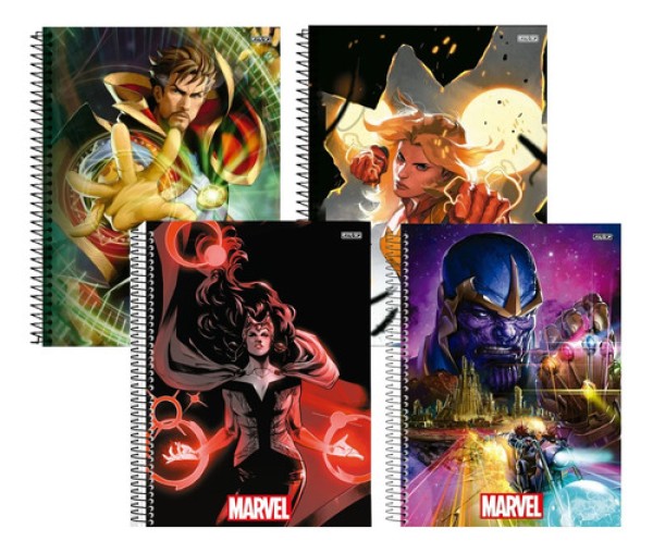 Caderno Universitário 1 Matéria 80f Marvel Now Sortido - SD
