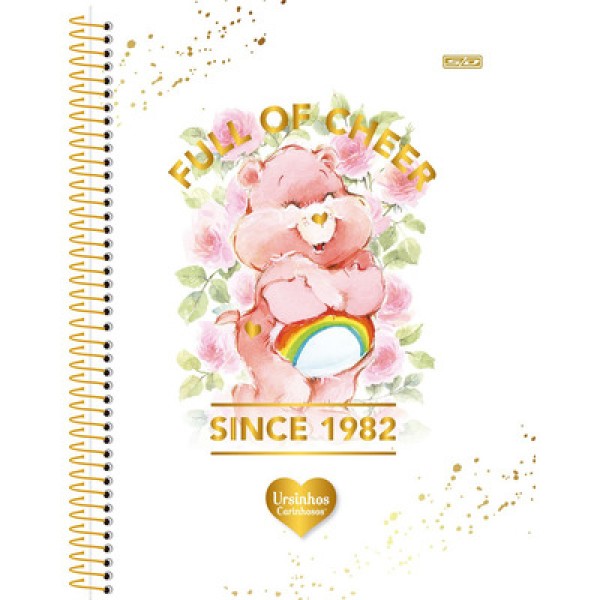 Encontraproduto.com.br - Caderno Colegial 1x1 80 Folhas Capa Dura Ursinhos Carinhosos Diversos Modelos Animativa Sd