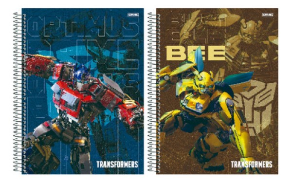 Caderno Universitário 1 Matéria 80f Transformers Sortido - SD